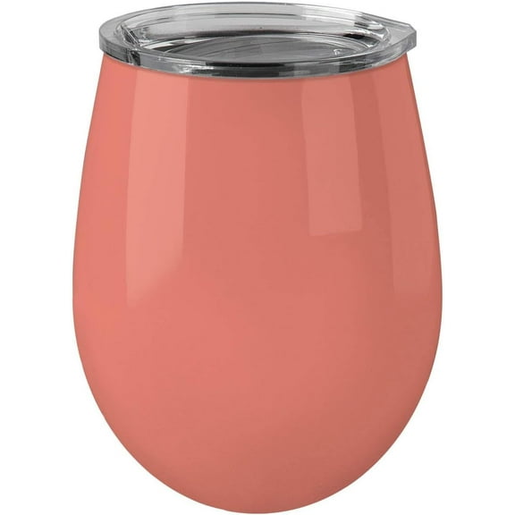 True North Stainless Steel Insulated Tumbler with Lid, 12 oz (Beach Coral)