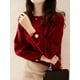 thumbnail image 5 of Suéter de punto de cachemira y lana de perfil Suéter de mujer suelto estilo holgado Suéter de mujer, 5 of 6