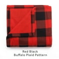 thumbnail image 4 of Sunbeam Fleece Electric Heated Throw, Red and Black Buffalo Plaid, 4 of 9