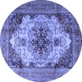 thumbnail image 1 of Ahgly Company Indoor Round Persian Blue Traditional Area Rugs, 6' Round, 1 of 4