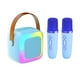 thumbnail image 2 of Máquina de Karaoke para niños, juego de altavoces portátiles, juguete para música con 2 micrófonos y luces coloridas para niños y adultos en Azul, 2 of 9