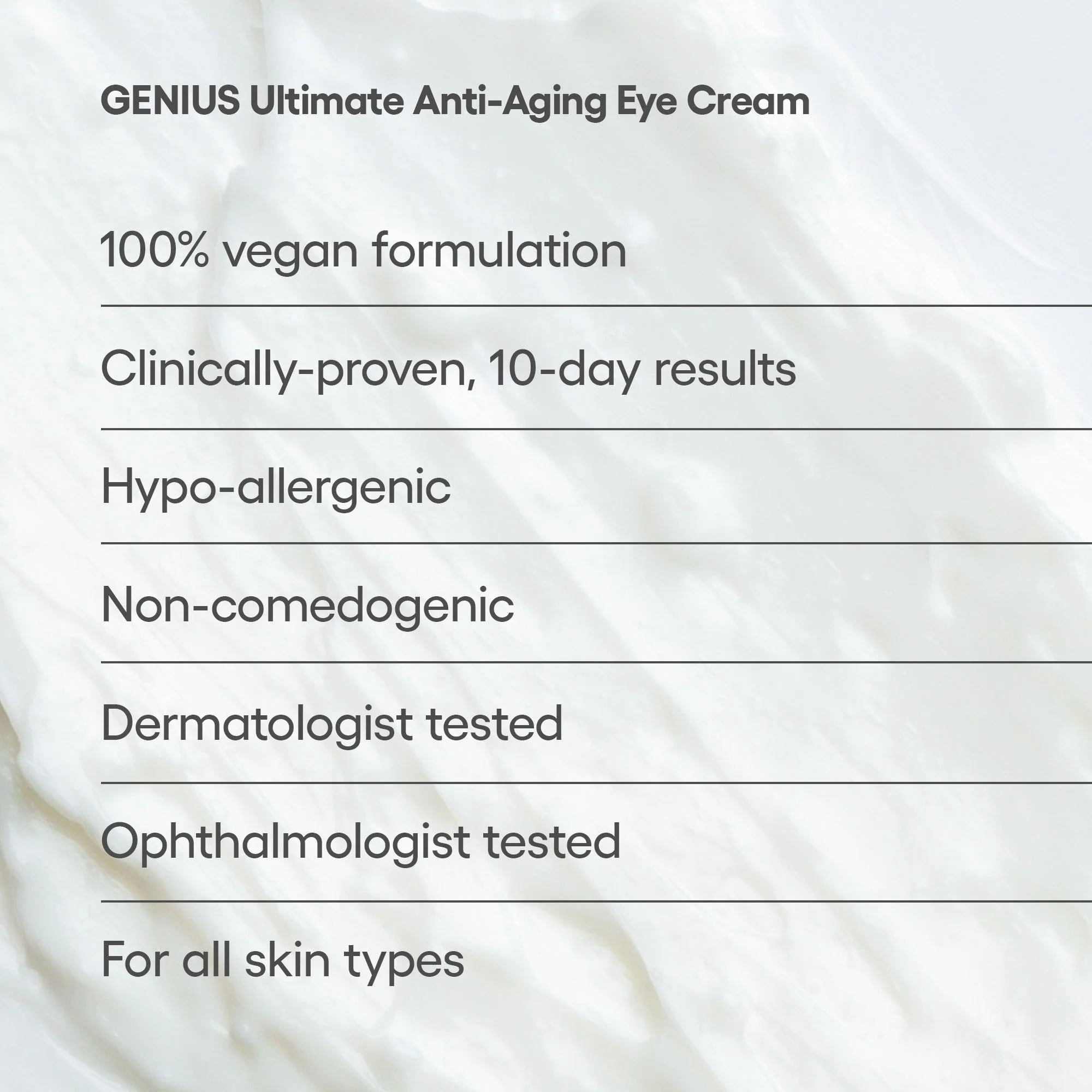 Algenist GENIUS Ultimate Anti-Aging Eye Cream – Firming Under Eye Cream with Collagen + Microalgae Oil – Helps to Visibly Plump, Smooth, and Restore Radiance to the Delicate Eye Area (0.5 oz)