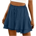 thumbnail image 2 of Women's Flowy Boho Ruffle Tiered Butterfly Skorts - High Waist Mini Skirt Casual Shorts with Comfortable Fit for Summer, Limited Time Off, 2 of 6