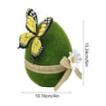 thumbnail image 3 of YingYouFu Easter Flocked Eggs Shape Farmhouse Tiered Tray Decor Colorful Spring Table Centerpieces for Home Office Party Tabletop Supplies, 3 of 6