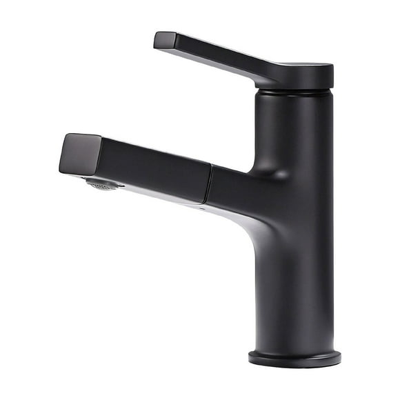 Bathroom Faucets for Sink 3 Hole Bathroom Faucet Single Handle Bathroom Sink Faucet, Bathroom Vanity Sink Faucets With Faucet Supply Lines, 1 Or 3 Hole ,Black