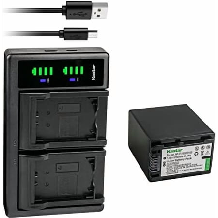 Kastar NP-FH100 Battery 1-Pack and LTD2 USB Charger Compatible with Sony DCR-HC62 DCR-HC65 DCR-HC7 DCR-HC8 DCR-HC85 DCR-HC94 DCR-HC96 DCR-SR10 DCR-SR11 DCR-SR12 DCR-SR100 DCR-SR190 DCR-SR200 Camera