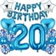 thumbnail image 1 of Balloons 20th Birthday Decoration Boys, Blue Birthday Decoration 20 Years Boy, Foil Balloon Happy Birthday Decoration 20th Birthday Boys Children, 1 of 5