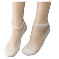 thumbnail image 2 of Lroveb No Show Socks for Women Women's Fashion Casual Invisible Short Lace Sexy Breathable Socks, 2 of 4