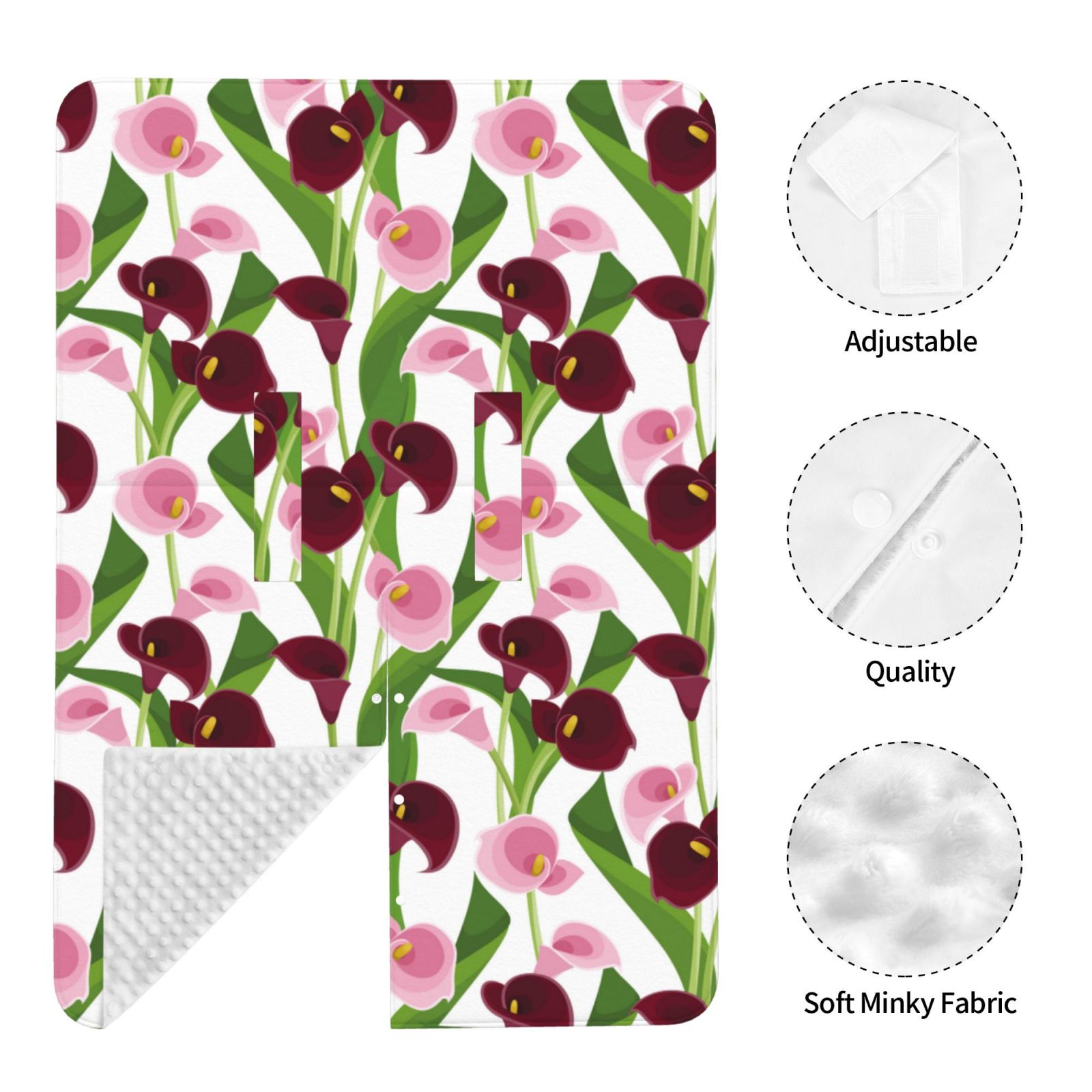 Car Seat Cover Baby - Purple Pink Calla Lily Flowers Breathable Infant Car Seat Cover for Baby Carseat, Lightweight Comfort Baby Essentials Must Haves Newborn Stuff for Girl Boy