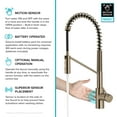 thumbnail image 3 of KRAUS Oletto Touchless Sensor Commercial Pull-Down Single Handle Kitchen Faucet with QuickDock Top Mount Assembly in Spot Free Antique Champagne Bronze, 3 of 17