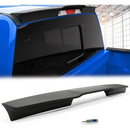 Kojem Painted Black Cab Rear Trunk Window Roof Spoiler Lip Wing for Ford F-150 F150 Gen 2 Raptor 2015-2019