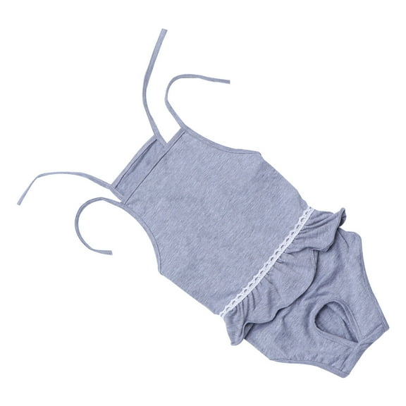 WEUVEB Female Dog Diaper Cloth in Light Grey, Comfortable Reusable Pet Hygiene Solution for Dogs