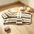 thumbnail image 2 of Perro Mascota Bata de Baño Toalla Absorbente de Vellón Engrosado con Diseño de Rayas, Múltiples Tallas para Razas Pequeñas a Grandes, 2 of 5