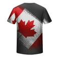 thumbnail image 5 of WAENQINLA Canadian Flag Shirt for Men Big and Tall Casual Short Sleeve Shirts Muscle Fit Crewneck Summer Tops Gym Workout Tee, 5 of 5