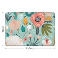 thumbnail image 5 of Pastel Pioneer Flower Pattern Flannel Non Slip Door Rugs,Washable Door Mats Indoor,Decorative Door Mats,Dirt-Resistant and Absorbent Doormat for Entrance,Bedroom,Kitchen,Bathroom,23.5x16in(60x40cm), 5 of 5