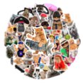 thumbnail image 3 of 10/30/66pcs Cute Funny MEME Cat Stickers Kawaii Cartoon Animals Decals Laptop Motorcycle Suitcase Notebook Waterproof Sticker, 3 of 6