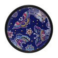 thumbnail image 1 of 4 Pcs Colorful Butterflies Knobs for Kitchen Cabinet Cupboard Dresser Bookcase Drawer Pulls Handles Round Home Decor, 1 of 5