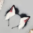 thumbnail image 6 of Yvsxxv 1Pc Black Wolf Ear Faux Fur Headband Hair Accessories, 6 of 7