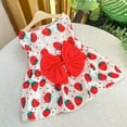 thumbnail image 2 of ERDOUY Sweet Puppy Dog Dress,Cute Princess Cat Dresses Dog Skirt for Small Girl Dogs,strawberry，S, 2 of 4