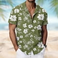 thumbnail image 3 of Iyufng Summer Shirts for Men Short Sleeve Hawaiian Shirts Printed Casual Beach Shirts, 3 of 8