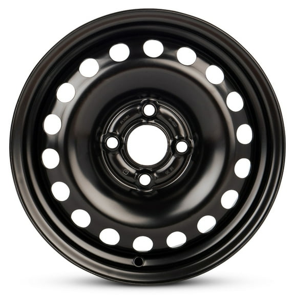New OEM Replacement Wheel 14x5 in for 1991-2002 Saturn S Series Painted Black 14 inch Steel Rim