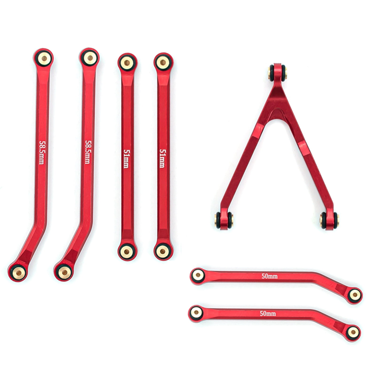 Gecheer RC Car High Clearance Chassis Links Sets Aluminum Alloy Rod
