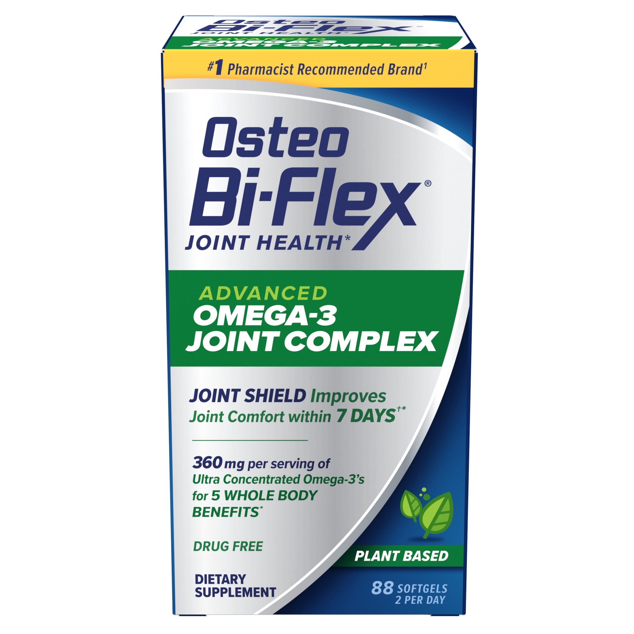 Osteo Bi-Flex Advanced Omega-3 Joint Complex, Joint Support Supplement Softgels, 88 Count