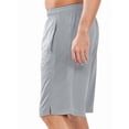 thumbnail image 3 of NORTHYARD Men's 10" Athletic Shorts Mesh Basketball Shorts with Zipper Pockets Gym Lightweight Quick Dry Lightgrey M, 3 of 9
