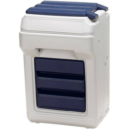 - Bergan Aut-O-Dine 25 Pet Feeder, Gray/Blue, 14