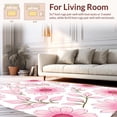 thumbnail image 2 of ODIKA 2'x3' Machine Washable Non-Slip Area Rug, Watercolor Bloom Abstract Floral Non Slip High Traffic Rug, Pink, 393413, 2 of 7