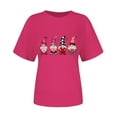 thumbnail image 6 of Valentines Tops for Women Cute Gnome Graphic Tees Round Neck Short Sleeve Blouse Valentine Teacher Shirt Spring Blouses for Women 2026, 6 of 7