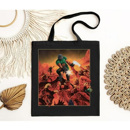 vintage Doom Cover Box Art 90s Retro Vintage Classic T-Bag-TH9268