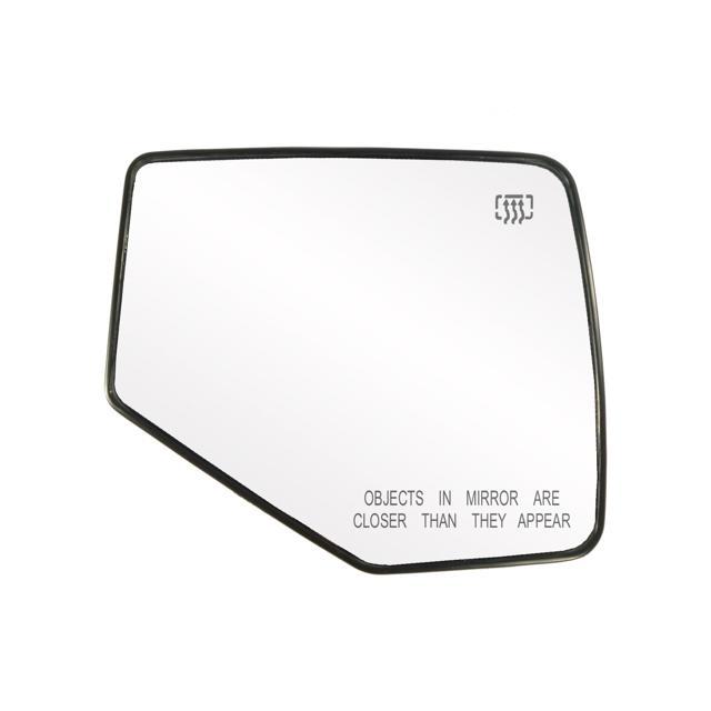 30209 - Fit System Passenger Side Heated Mirror Glass w/ backing plate, Ford Explorer, Mercury Mountaineer 06-10, 6 1/ 8' x 7 1/ 4' x 8 7/ 8'