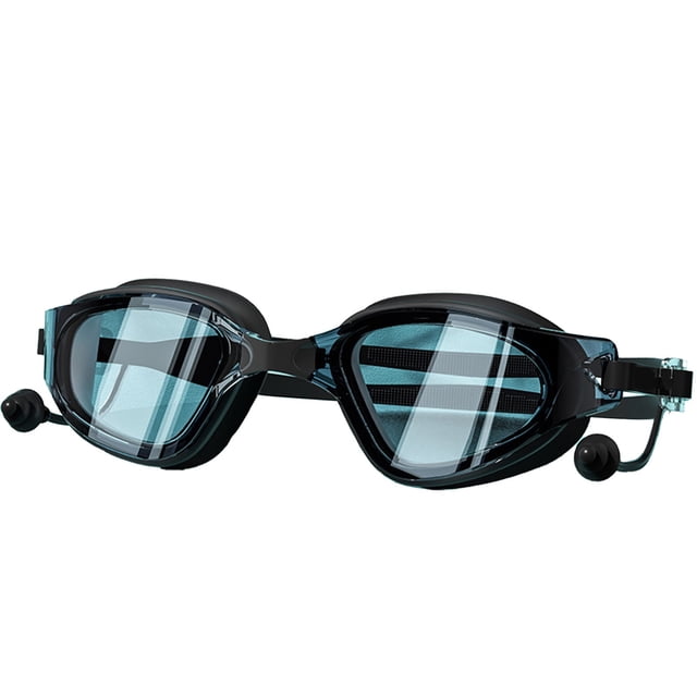 Lunettes de Natation Anti-Fuite Premium pour Adultes et Enfants, Lunettes en Silicone Confortables et Étanches avec Protection UV, Sangle Réglable à une Poussée, Verres Miroir pour Natation Intérieure/extérieure