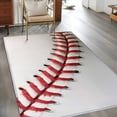 thumbnail image 2 of Baseball Texture Area Rugs 3x5 ft Usa Sport Washable Rug Non Slip Indoor Carpet Absorbent Floor Mat for Living Room Bedroom Dining Room, 2 of 9