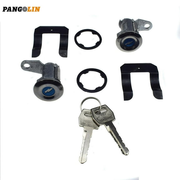 Door Lock Cylinder Set with 2 Keys, For Ford 5070001 1965 1979 E-150 250 350, Konoline Mercury Mustang Custom F100 F150 F250 F350