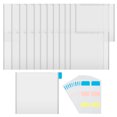 thumbnail image 2 of FUYGRCJ 48 piezas Organizador de papel impermeable para álbumes de recortes, organizador de papel protector con pestañas adhesivas para oficina y escuela, 2 of 8