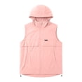 thumbnail image 4 of Inverlee Women's Hooded Sleeveless Vest Full Zip Lightweight Casual Outdoor Windbreaker with Pockets Pink XXXL, 4 of 7