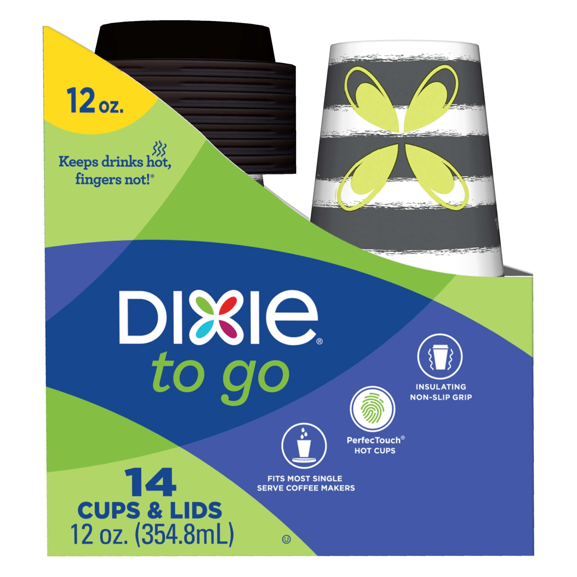 dixie hot cups with lids