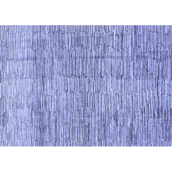 Ahgly Company Indoor Rectangle Abstract Blue Modern Area Rugs, 7' x 10'