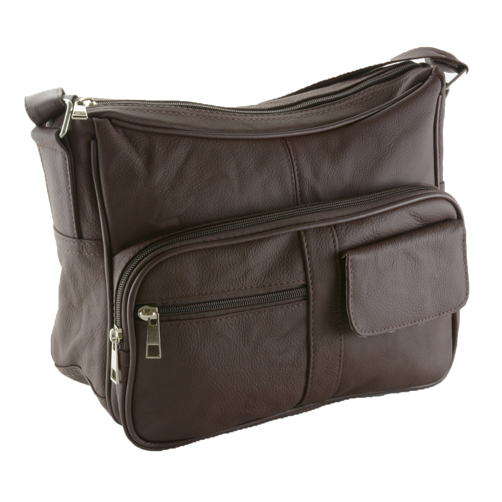 SBR Designs - Women's Leather Organizer Purse Shoulder Bag Multiple ...