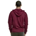 thumbnail image 3 of COUVER Men's Active Casual Cotton Terry Zipper Hoodie, Burgundy L, 1 Count, 1 Pack, 3 of 4