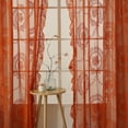 thumbnail image 2 of XmhyTop-A Lace Curtain 2 Pieces 140x100cm Lace Window Curtains Decorative for Home & Kitchen,Pink, 2 of 3