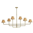 thumbnail image 2 of Regina Andrew 16-1454NB-RAT Polly 6 Light 64" Wide Linear Chandelier - Brass, 2 of 5