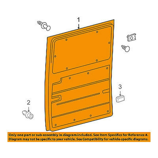 Dodge Chrysler Oem Sprinter 3500 Side Sliding Door Trim Panel 5123875aa Com Dodge Chrysler Oem Sprinter 3500 Side, 2008 Chrysler Town And Country Sliding Door Parts Diagram