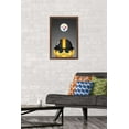 thumbnail image 2 of NFL Pittsburgh Steelers - S. Preston Mascot Steely McBeam 20 Wall Poster, 14.725" x 22.375", Framed, 2 of 3