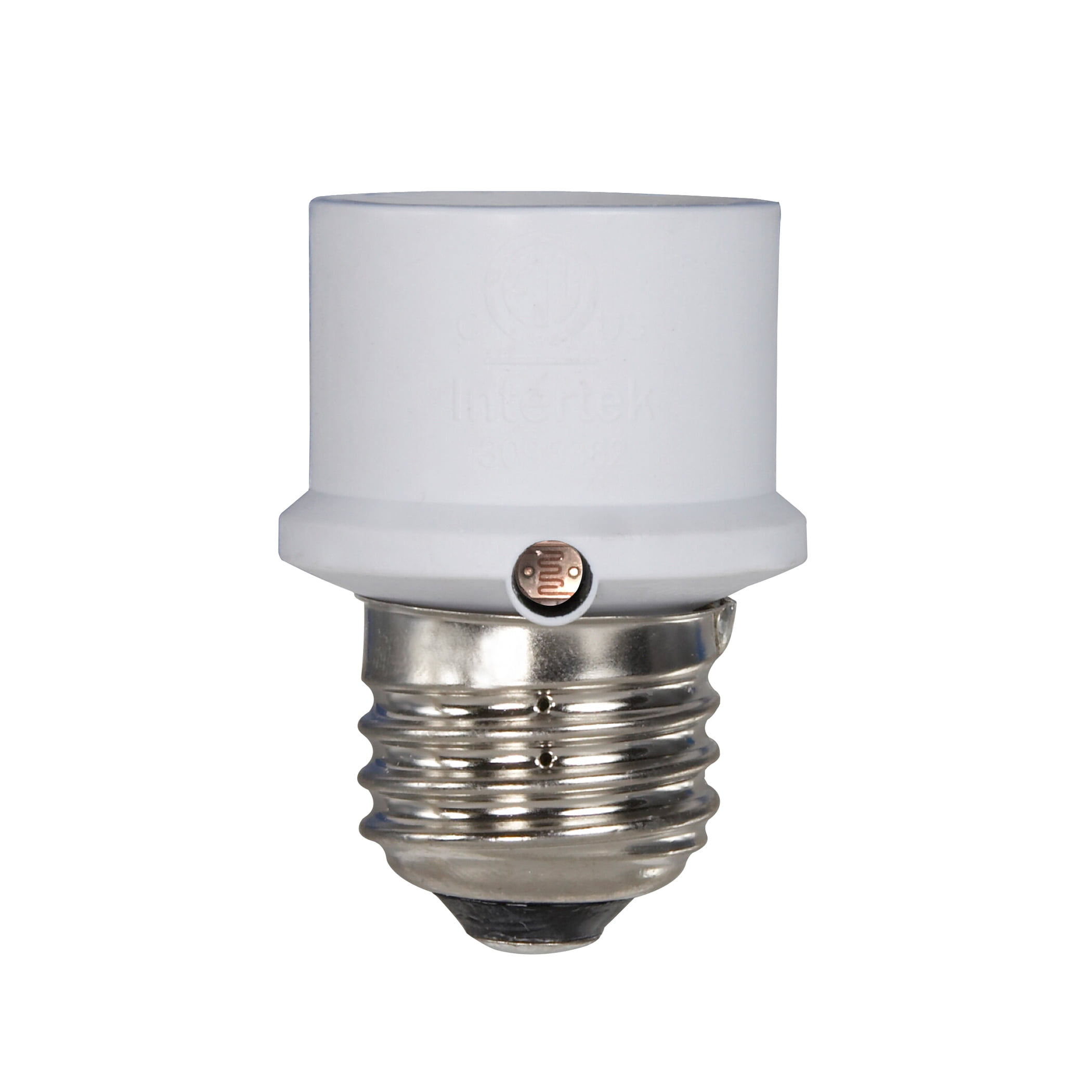 Screw In Bulb Automatic Photocell Light Socket Dusk-to-Dawn Light Control 