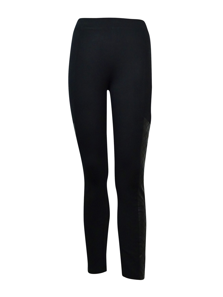 leather ponte pants