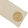 thumbnail image 5 of Sunnydaze Indoor/Outdoor Fabric Curtain Tiebacks with Buttons - Polyester - 13.5" - Beige - 4pc, 5 of 6