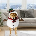thumbnail image 2 of Halloween Decorations Christmas Pet Costumes Christmas Snowman Halloween Day Costumes Spooky Transformation Dog Clothes Cats Pet Costumes White, 2 of 6